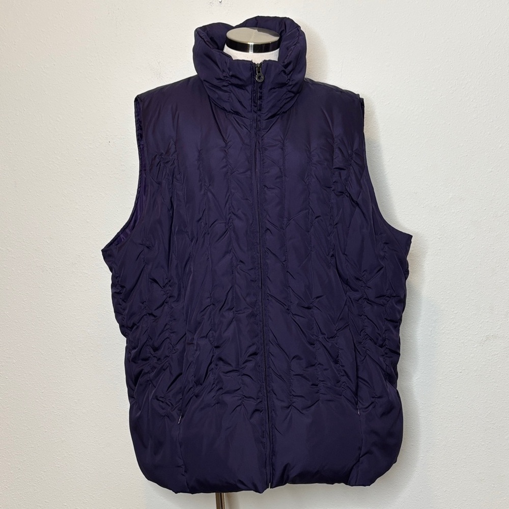 Lane Bryant size 26/28 Dark Purple Puffer Vest